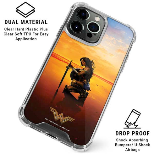 DC Comics Wonder Woman Character Movie Poster iPhone 16 Pro Clear Case